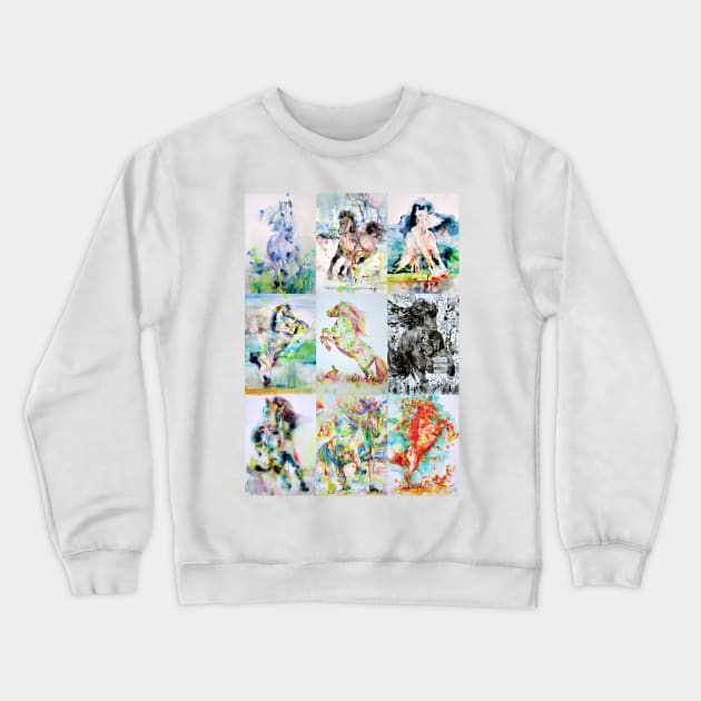 NINE HORSES Crewneck Sweatshirt by lautir